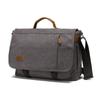 Canvas Skew Bag with Top Leather Camera Bag for Men Vintage One-shoulder Skew Back Briefcase for Business Travel