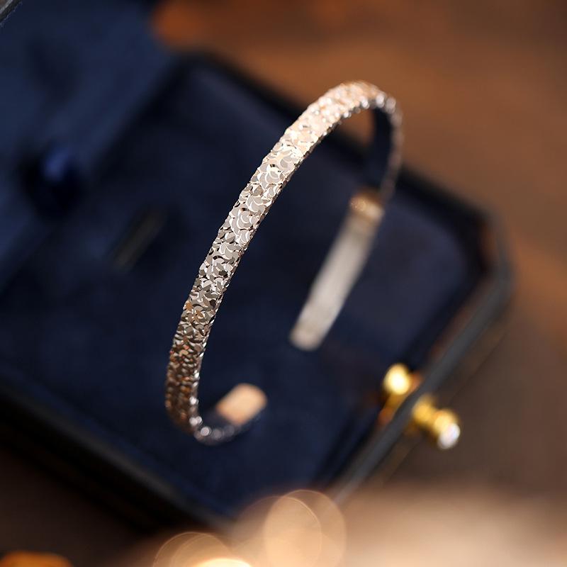 Banyan Tree S925 Silver Flashing Ice Women's Luxury Adjustable Bracelet