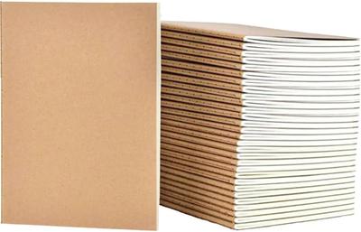 AZNABLE A5 Notebook Set, Blank, Stylish, Horizontally Ruled, 80 Pages, 40 Sheets (10 Packs)