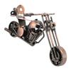 Movable Handlebar Motorcycle Ornament Handcrafted Metal Motorcycle Figurine  Living Room Decor