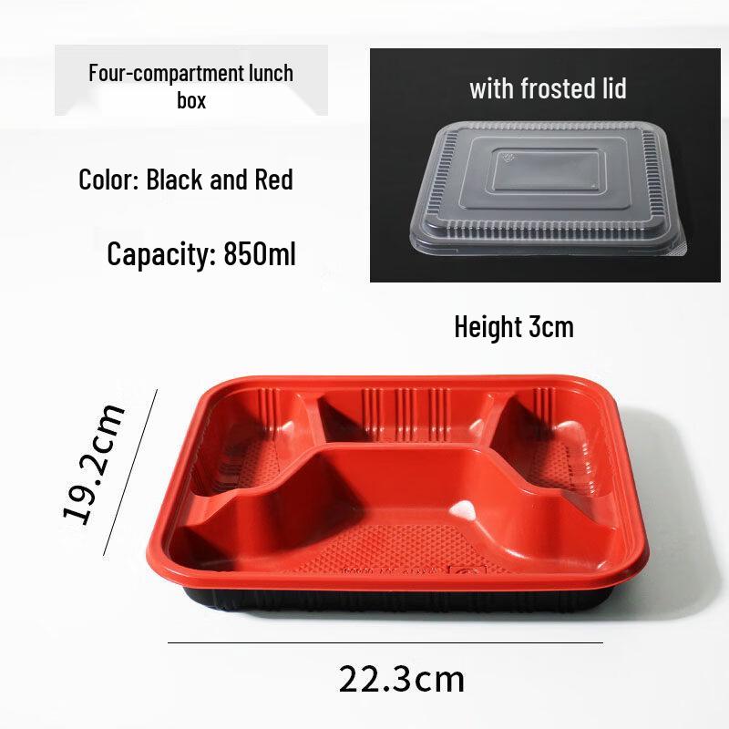 ZISIZ Disposable Plastic Lunch Box