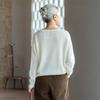 Alpaca & Wool Blend Embroidered Knit Sweater for Women