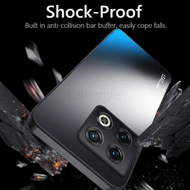 Stoßfest AG Mattes Weiches TPU+PC Mattes Rückseiten Cover Für OnePlus 10 Pro OnePlus10 Pro Handyhülle Hülle