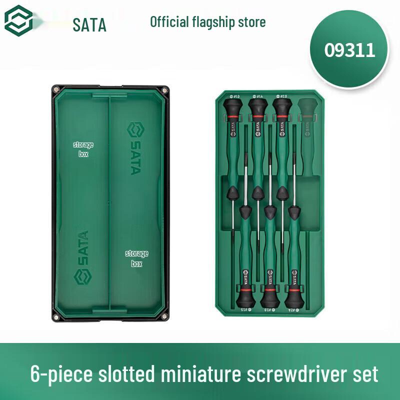 SATA 6-Piece Slotted Miniature Screwdriver Set