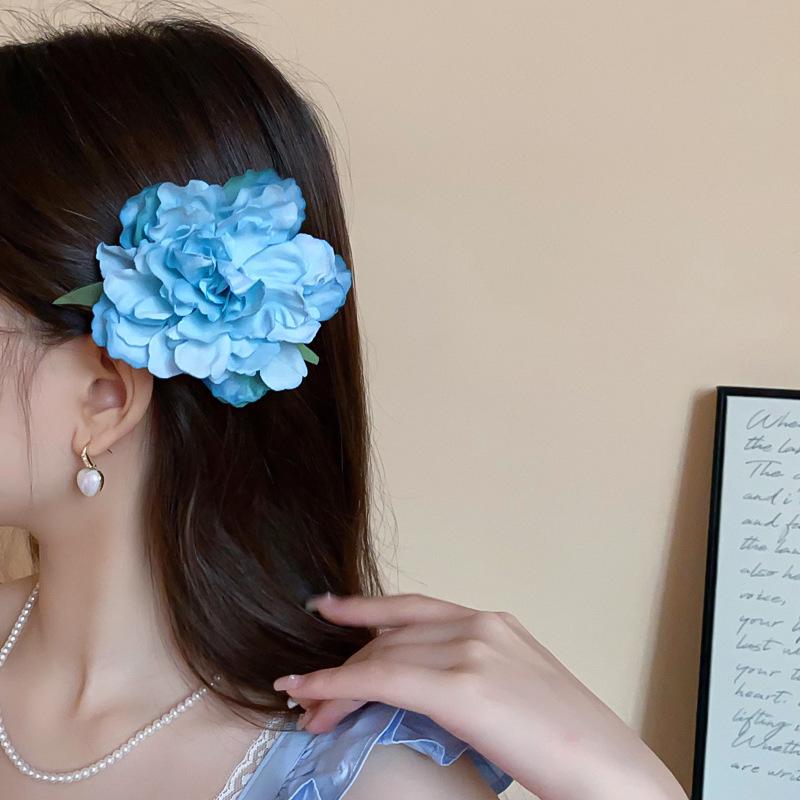 Rote Spinnenlilie Acryl Haarspange: Retro chinesischer Stil Haarschmuck