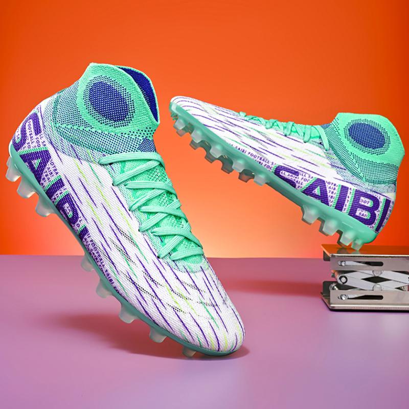 

Mens Football Footwear Outdoor Sports TF/FG Grass Futsal Training Soccer Sport Shoes Youth Anti Slip Futsal Hall Football Boot for Men 35