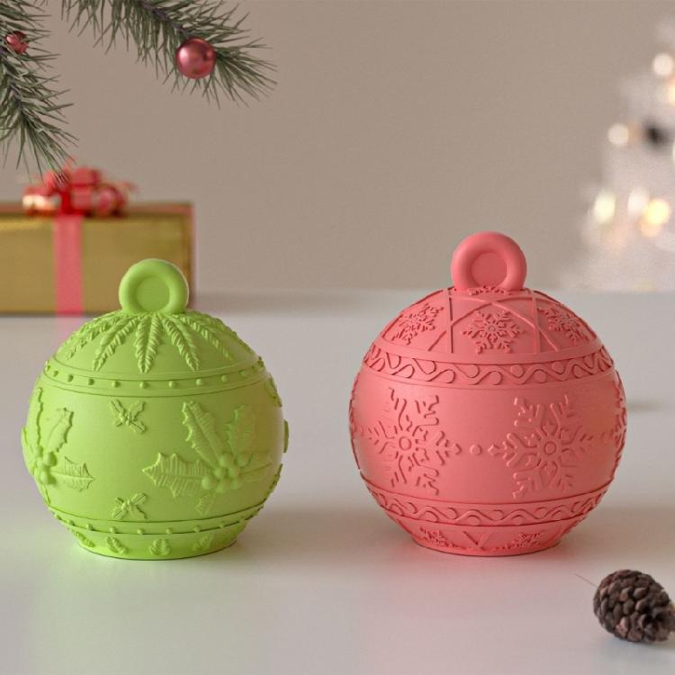 Reusable Silicone Resin Mold Featuring Holiday Berries Snowflake Designs Handmade Storage Container Mold For DIY Crafts