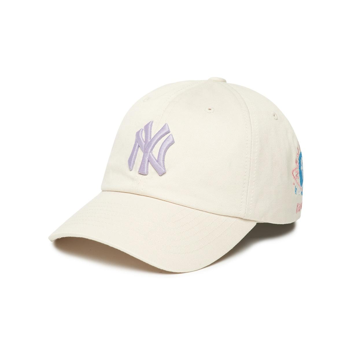 

MLB Cotton Baseball Caps CPL01 Unisex White Fashion 3ACPL012N-50CRS FREE білий