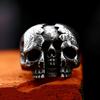 BEIER 2024 New Arrival 316L Stainless Steel Gothic Broken Skeleton Skull Ring For Men Biker Gothic Jewelry Wholesale