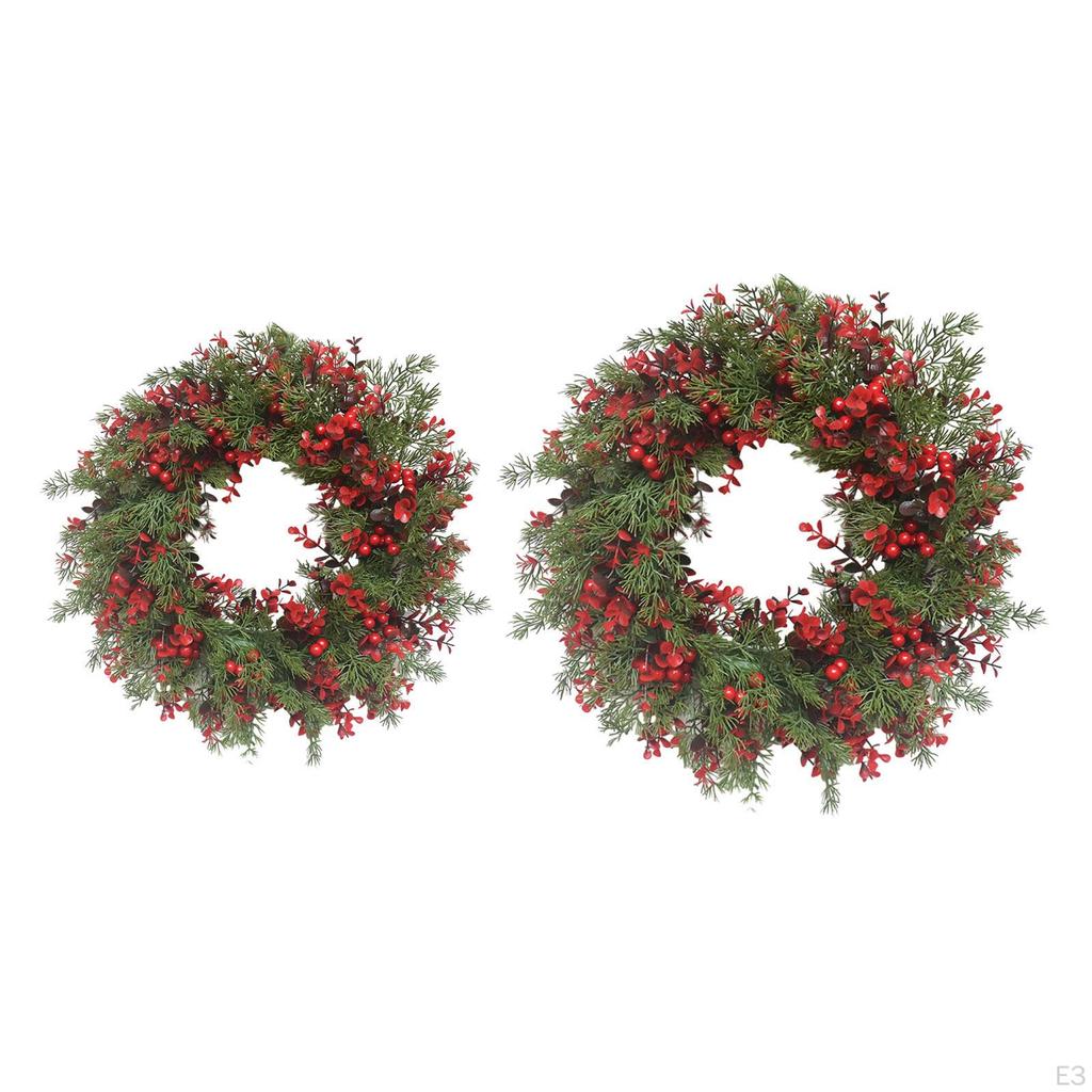 Artificial Christmas Wreath for Front Door Decorations Outside Holiday Garland