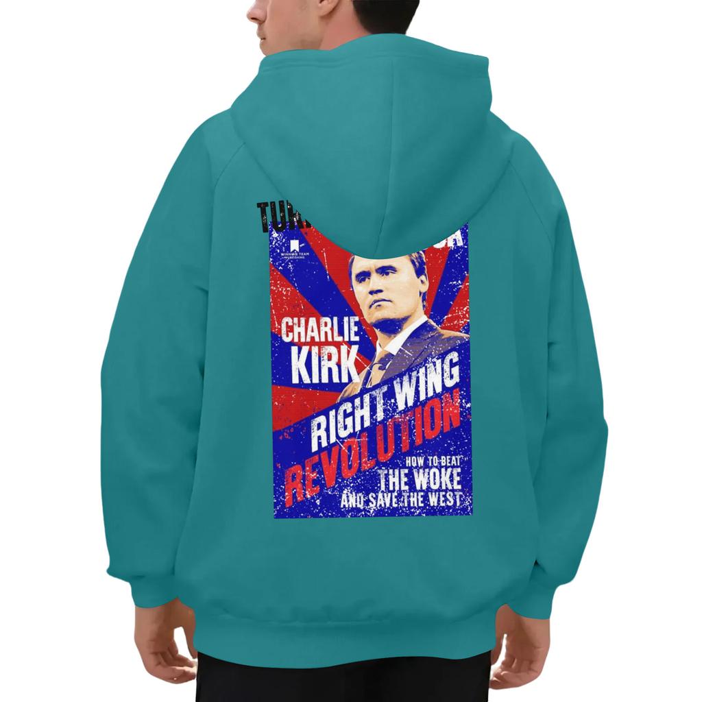 Men's Raglan Long Sleeve Hooded Sweatshirt