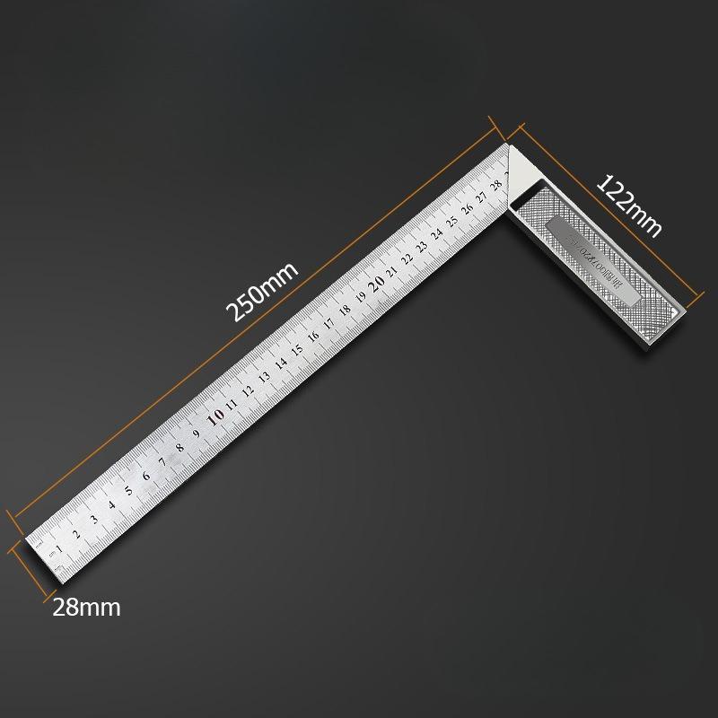 Stainless Steel Right Angle Gauge Measuring Tool Triangle Ruler Angle Square Ruler Woodworking
