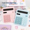 Colorful Solar-Powered Dual Office & Student Calculator