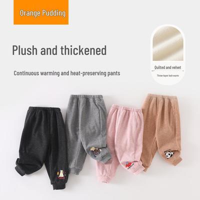 Warme gefütterte Fleece-Hose für Babys - Lässige Winterbekleidung für Jungen & Mädchen