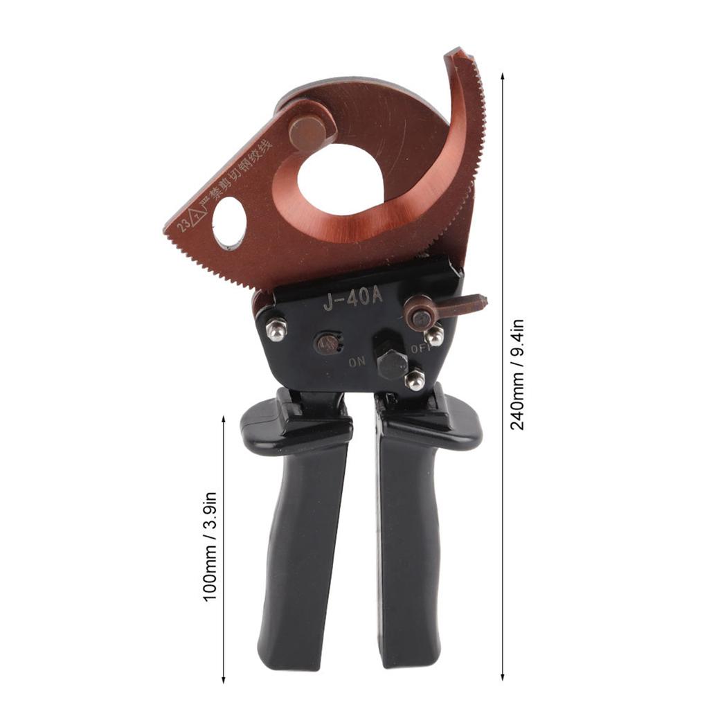 J40A 300mm2 Ratchet Industrial Grade Cable Scissors Hardware Hand Operated Cutting Tool