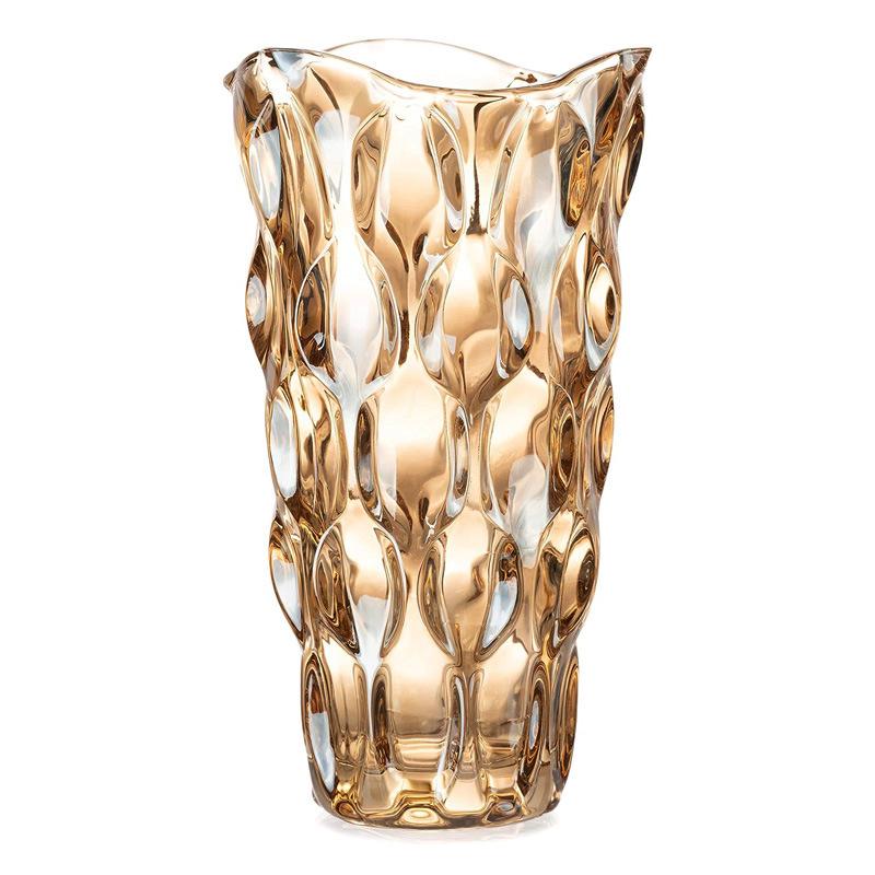 Bohemian Modern Clear Glass Vase for Home Decoration and Hydroponic Flower Arrangements in Living Room