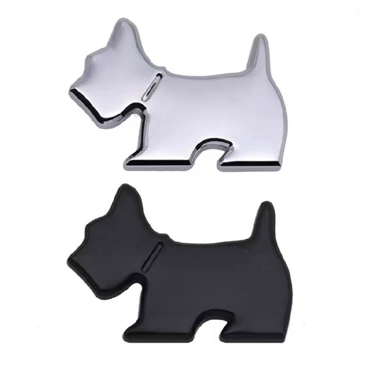 Waterproof Car Decal 3D Pet Metal Emblems Sticker for Side & Rear Trunk Enhancement Automotive Accessories