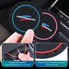 LNMAT1 Car Sticker Car Silicone Anti-Slip Pad Coaster Water Cup Holder Mat Accessories For BMW E30 E34 E36 E39 E46 E52 E53 E60 E61 E62