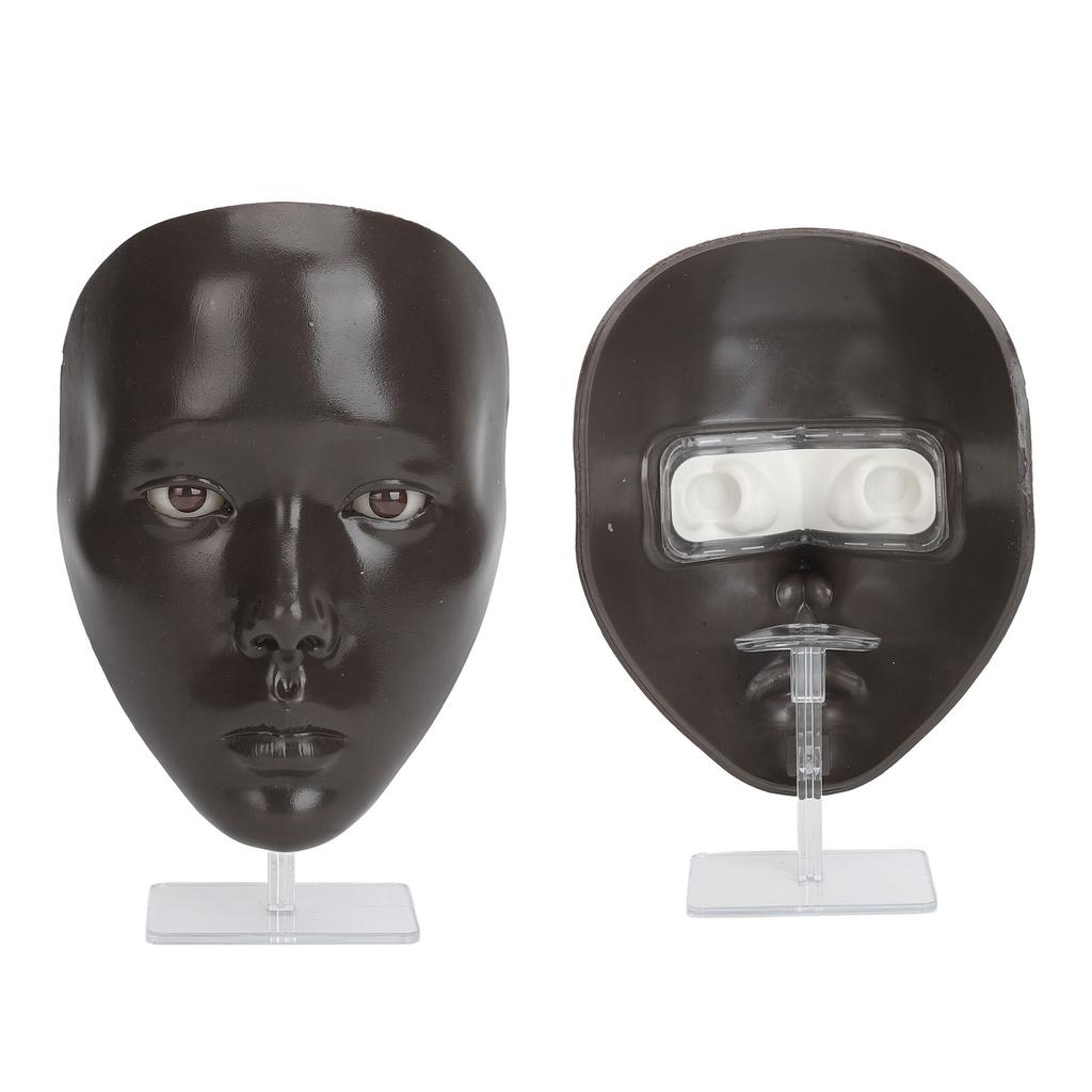 5D Makeup Practice Face Board Kit Reusable 3.4oz Cream 28.1ml Liquid Teaching Practice Makeup Mannequin Tool Set