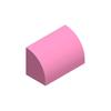 50g/83PCS 37352 Curved 1 x 2 x 1 No Studs with corners Block Moc Color Compatible with Brick DIY Children's Toy
