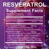 Premium Resveratrol Powerful Strength 1450mg,120 Capsules Antioxidant & Supports Healthy Immune System
