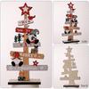 Xmas Tree Shape Christmas Tree Desktop Ornament Multicolor Tabletop Ornament  Holiday Decoration