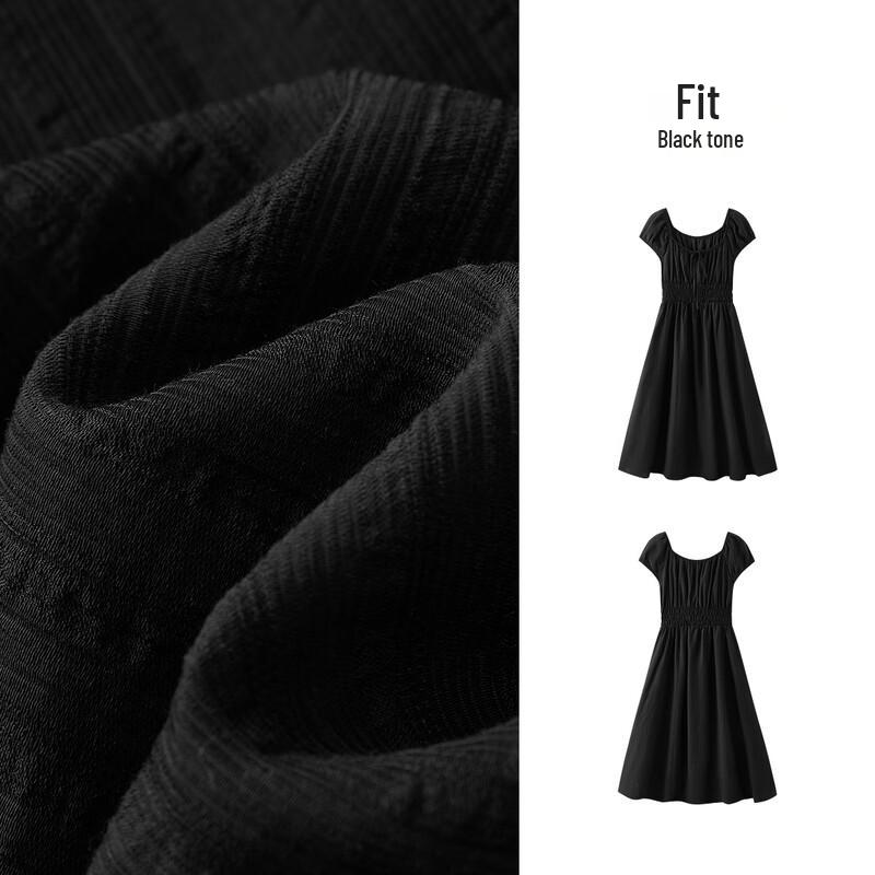 Semir Women's Summer Textured Bowknot Midi Dress