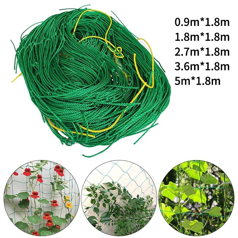 Green Trellis Netting for Climbing Plants Heavy Duty Garden Trellis Netting Plant Support Garden Net for Cucumber Fruits Plants