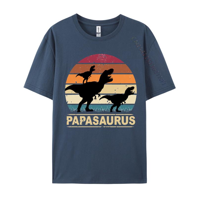 Papa Saurus Dino Twins Papasurus Tshirt Fitted Cosie T Shirt Combed  Cotton Man Tees Cosie TShirt Wholesale