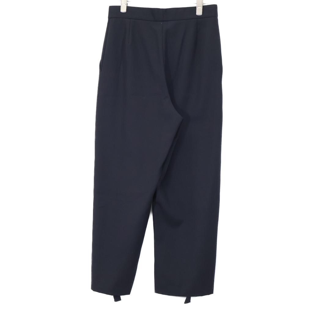 STELLA McCARTNEY [xWE ARE THE WEATHER] Black embroidered tape wide pants Bottoms 36 blackUsed