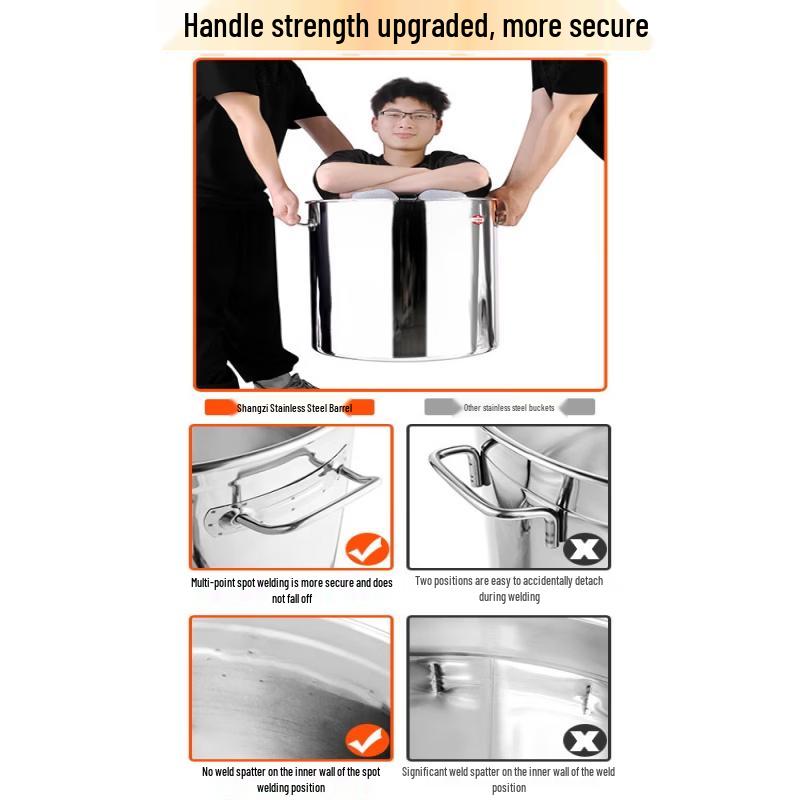 Huimai 304 Stainless Steel Commercial & Household Stockpot