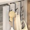 Ultra-Sleek Door Hook: Heavy-Duty Metal Rack for Hats, Bags & Coats
