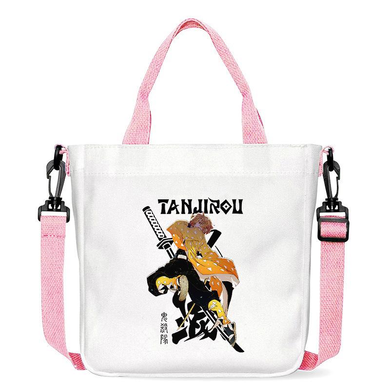 Japan Cartoon Comics Zenitsu Agatsuma Bedruckte Canvas Tasche Umhängetasche Tragetasche 7551