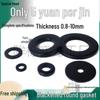 Thickened Black Flat Washer: Enhanced Round Metal Spacer for Home Use