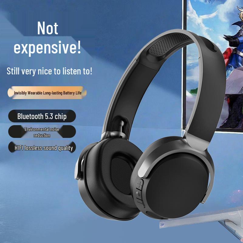 C1000 Wireless Bluetooth Headphones with Large Earcups, Smart Noise Cancellation, Super Long Battery Life, and Stereo Sound.