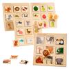Children Logical Thinking Puzzles Matching Game Montessori Toys Animal Fruit Cognitive Board Sensory Training Educational Toys