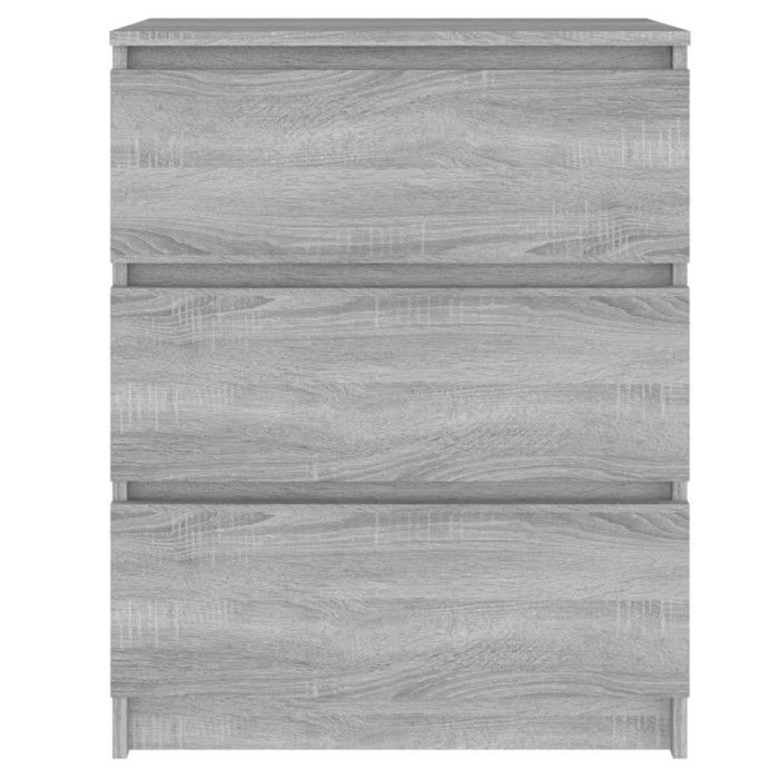 VidaXL Buffet Sonoma gris 60x35x76 cm Bois d'ingénierie 815511
