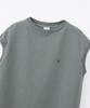 Champion Sleeveless Crew Neck Tank USA Relax with Embroidered Ash Gray Women's Top, 100% Cotton, Fit, Logo, (CW-B307)