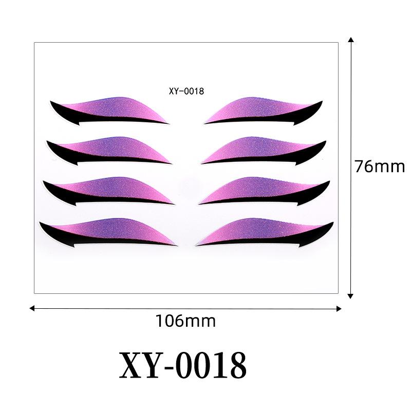 European Waterproof Self-Adhesive Eye Shadow & Eyeliner Stickers for Party & Stage Makeup