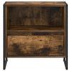Nightstand Smoked Oak 50 x 39.5 x 50 cm Particleboard