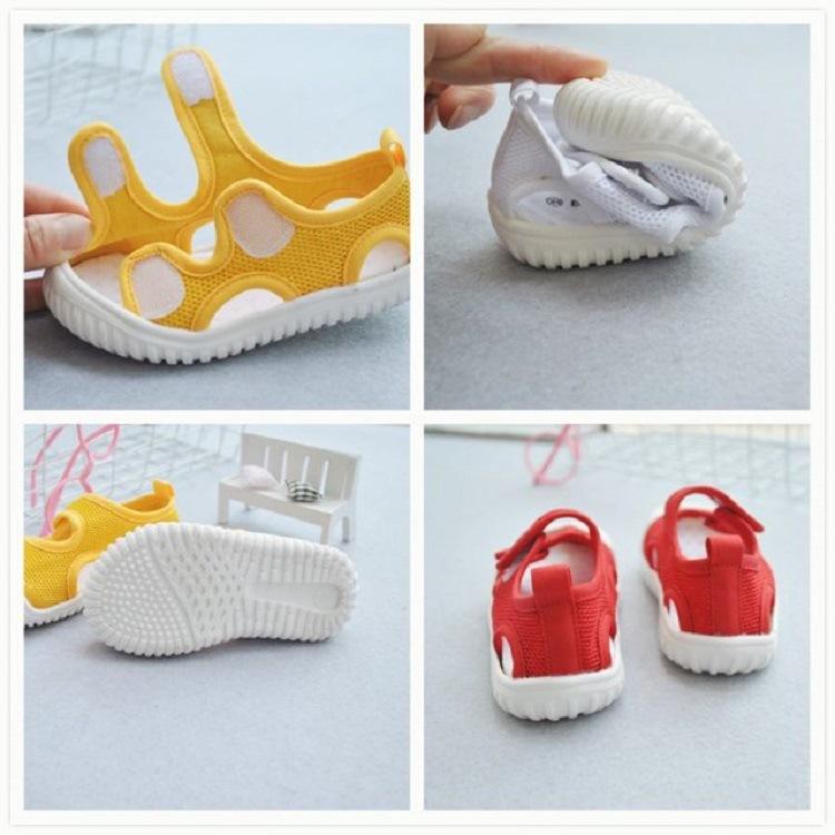 Summer Lightweight Double Velcro Sandals for Boys and Girls, Casual Shoes with Soft Soles, Children's Shoes, Mesh Shoes for Toddlers and Young