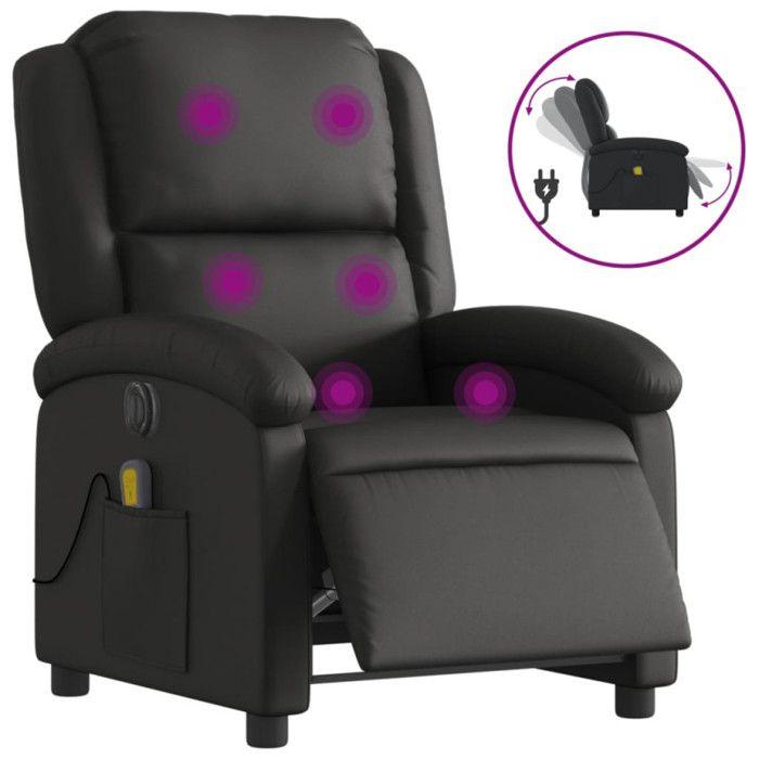 VidaXL Electric Reclining Massage Armchair, Relaxation Chair with Adjustable Backrest and Footrest, Salon Seat 3204258