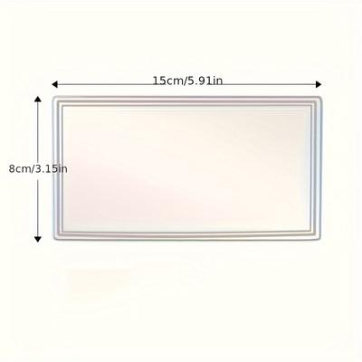 Car Sun Visor HD Decorative Mirror Stick-on Car Shatterproof Stainless Steel Cosmetic Mirror