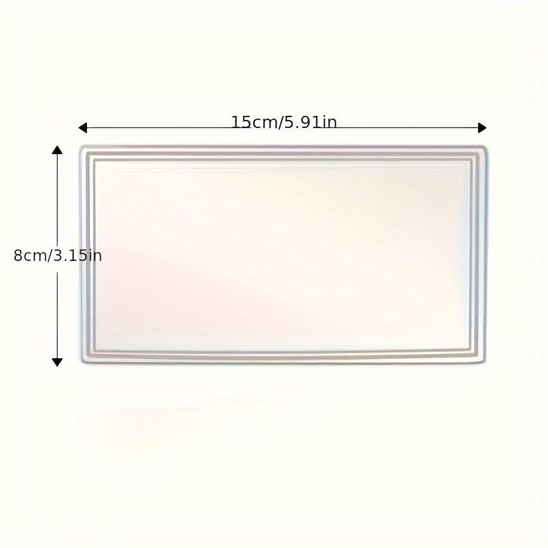 

Car Sun Visor HD Decorative Mirror Stick-on Car Shatterproof Stainless Steel Cosmetic Mirror серый