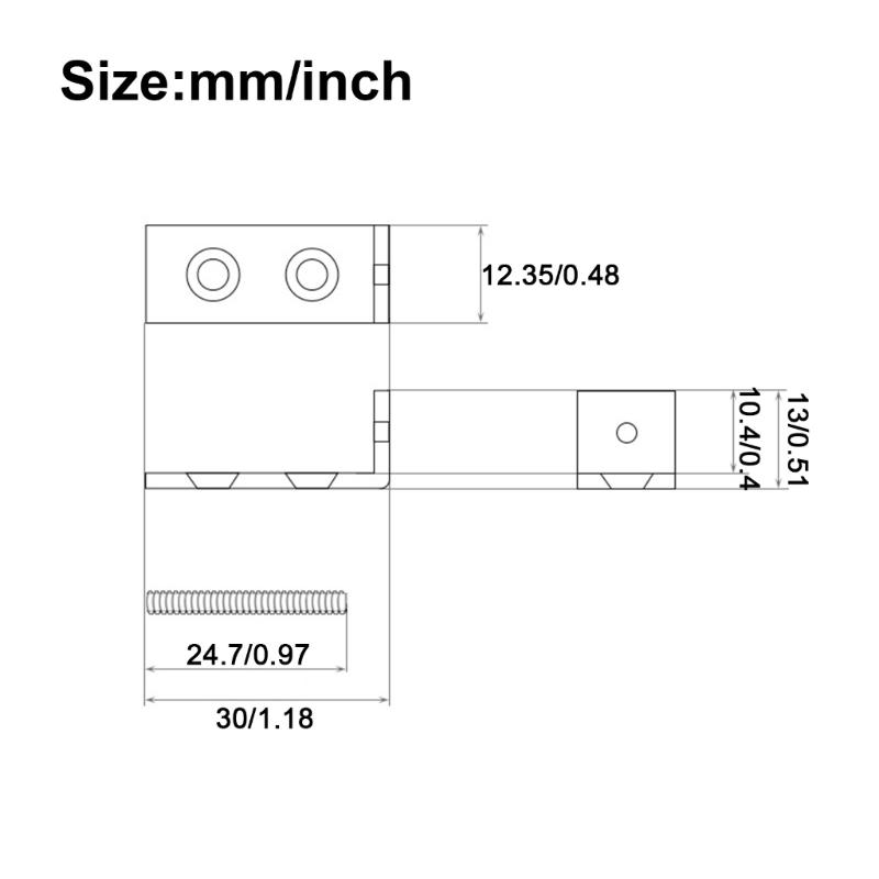 E-Gitarren Tremolo Brückenstopper Messing Tremolo Stopper Stabilisator Tremolo Brücke und Schwebende Brücken Gitarrenteile