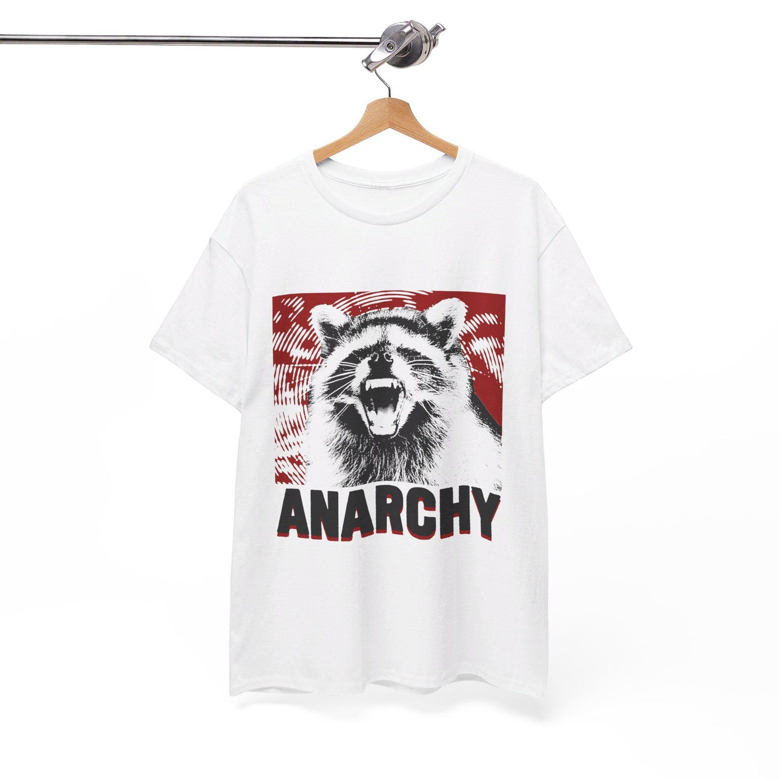 Anarchy Raccoon Vintage T-Shirt 3XL