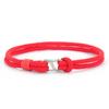 New 7 Colors Grade A 3mm Rope Bracelet Men Women Stainless Steel Connection Buckle Fabric Braslet Leisure Versatile Accessories