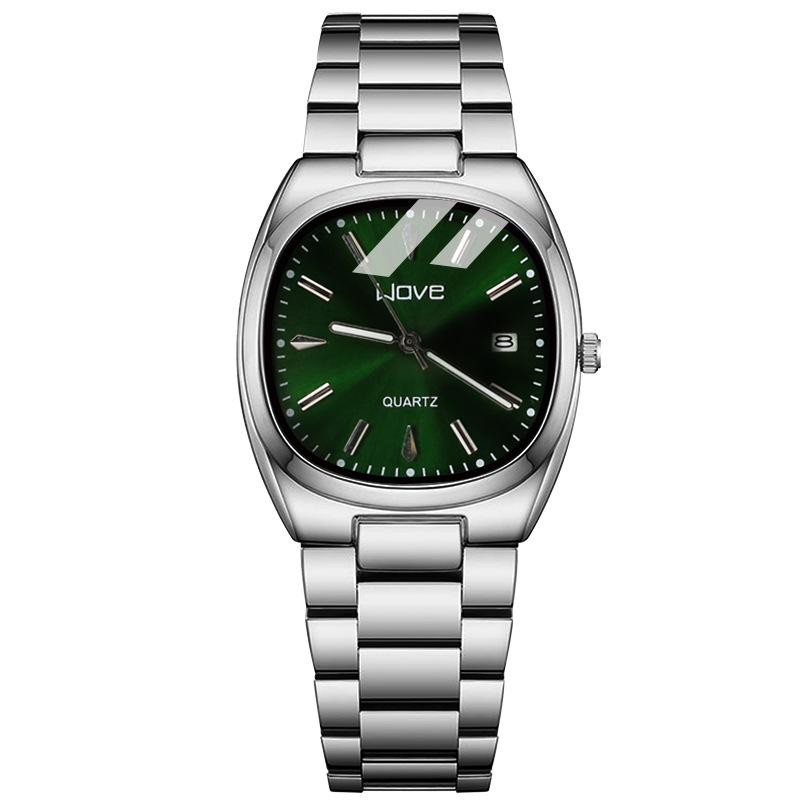 Langjue Premium Watch Simple And Versatile Watch Steel Belt Large Dial Calendar Men'S And Women'S Watches