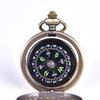 Vintage Bronze Compass Design Pocket Watch Retro Pocket Watch Compass Zinc Alloy