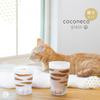 ADERIA Coconeco Glass Tabby Cat 230ml & 300ml Parent & Child Pair Set (Made in Japan, Gift Box